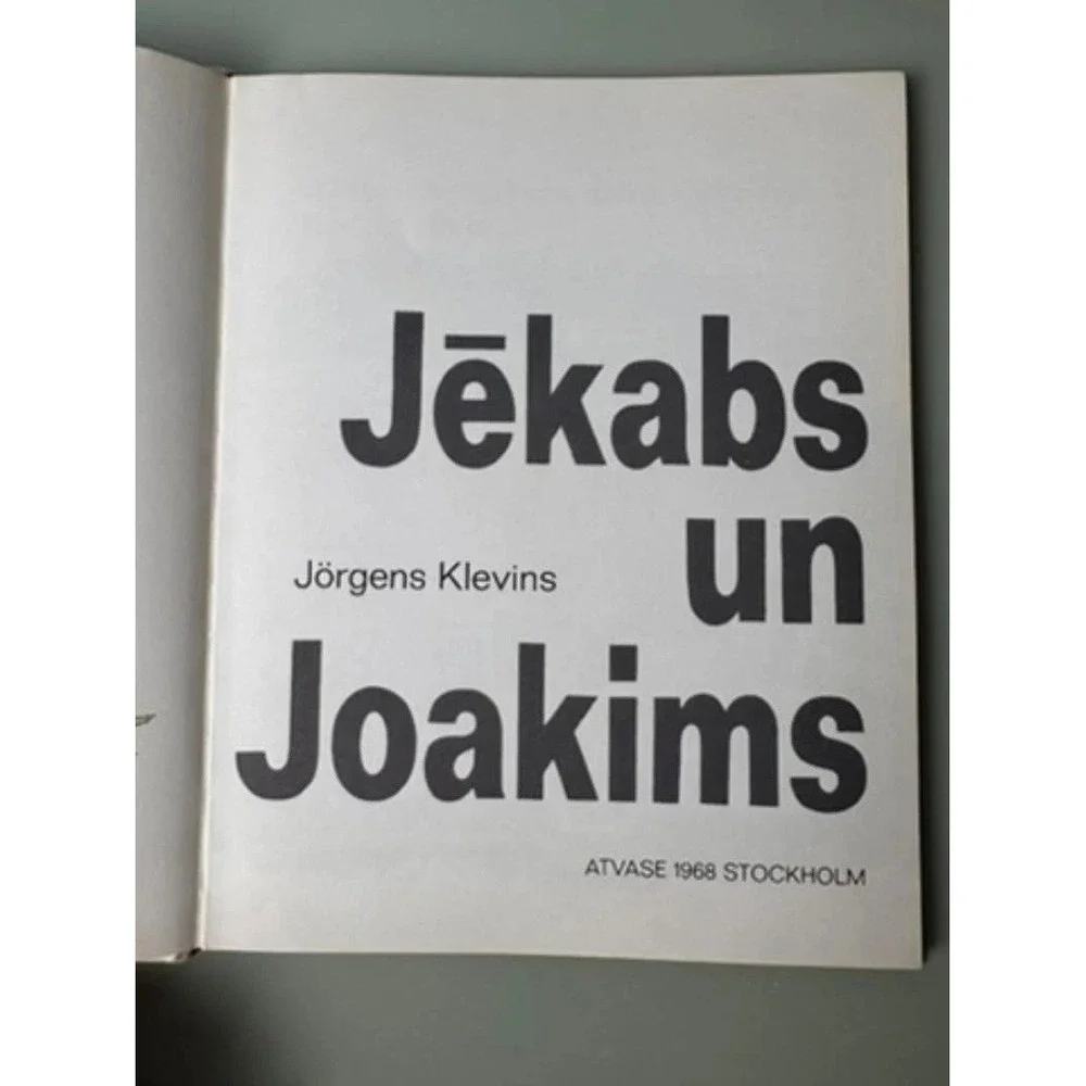 Vintage‎ Latvian Childrens Book Jacob Joachim Illustrated Nursery Decor